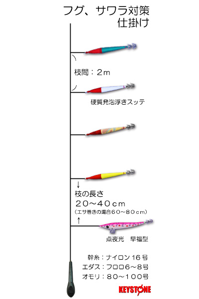 玄界灘夜焚きフグ対策仕掛け