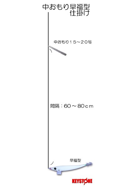 中オモリ　早福型仕掛け