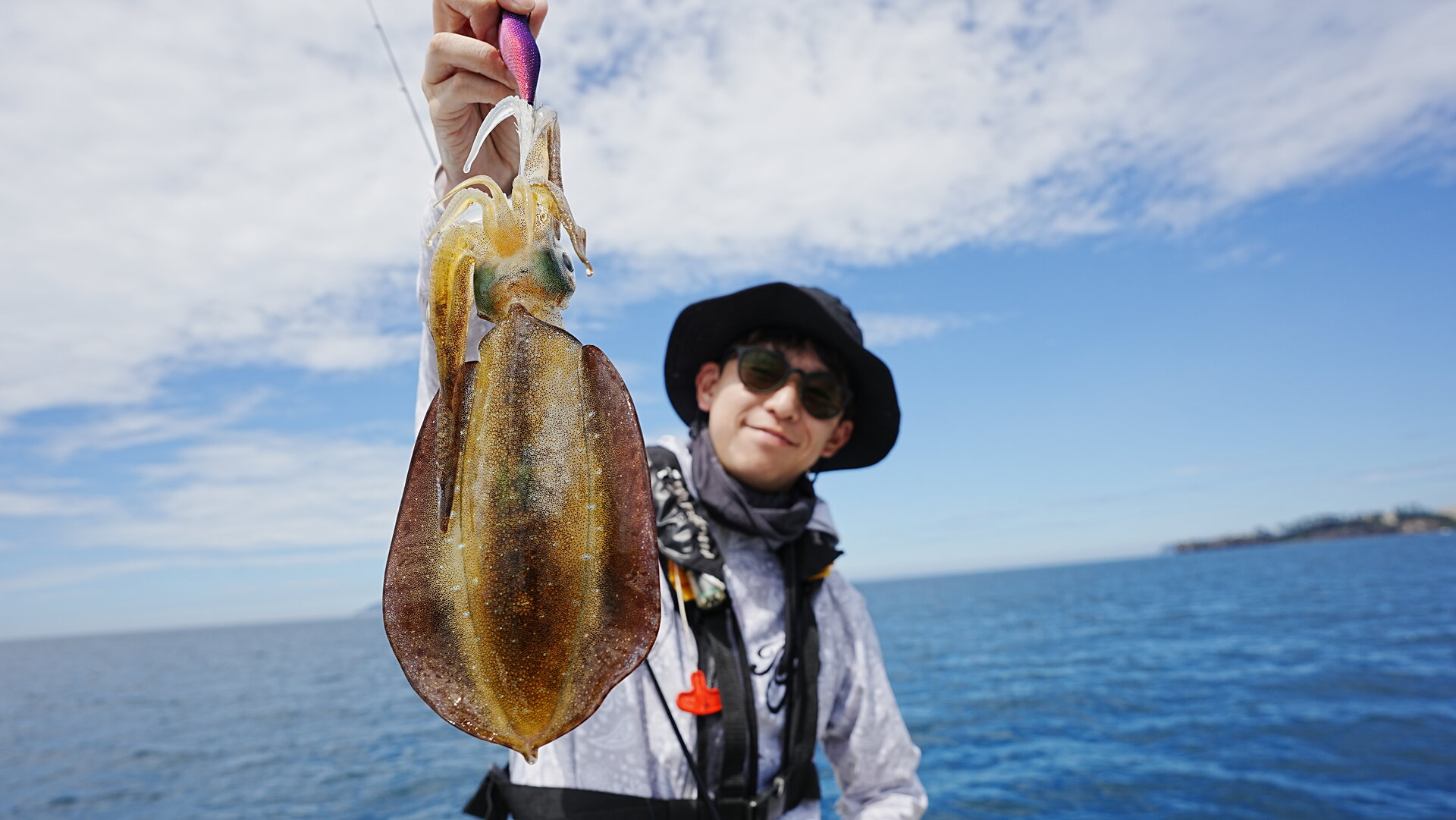 ギャラクシーグローパープルでヒットした秋イカ