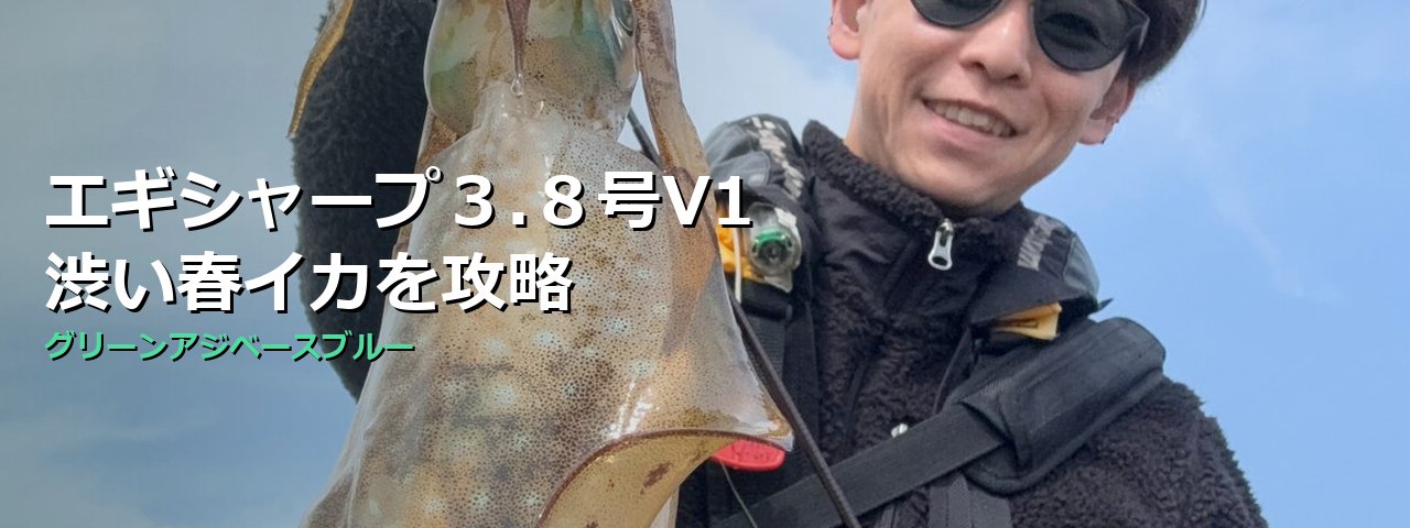 【3月下旬×渋い春イカ攻略】エギシャープ3.8号V1で漁港ボトムを制す